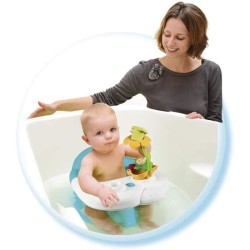 COTOONS Siege De Bain Bleu - 2 en 1 - ventouses incluses - pour bébé des 6 mois - SMOBY