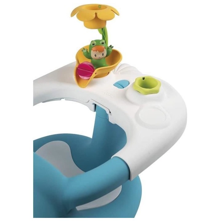 COTOONS Siege De Bain Bleu - 2 en 1 - ventouses incluses - pour bébé