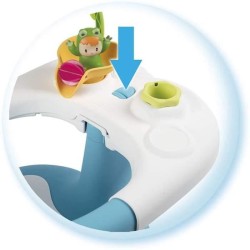 COTOONS Siege De Bain Bleu - 2 en 1 - ventouses incluses - pour bébé des 6 mois - SMOBY