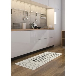 Tapis VIF 55482 - Beige et noir - 100 % vinyle 1,5 mm - 49,5x112 cm -