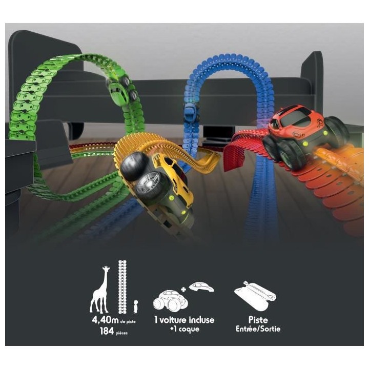 FleXtreme Set Decouverte - Circuit voiture - 4,40 metres de long - SMO