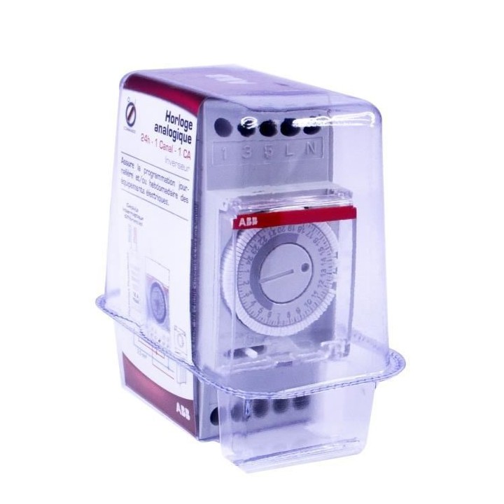 ABB Horloge analogique 24 h 1 canal 2 modules
