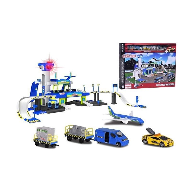 Majorette Aéroport Playset + 5 Véhicules