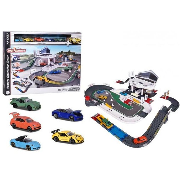 Majorette - Coffret Creatix . Centre Porsche 70 x 60 x 22 cm . Base et