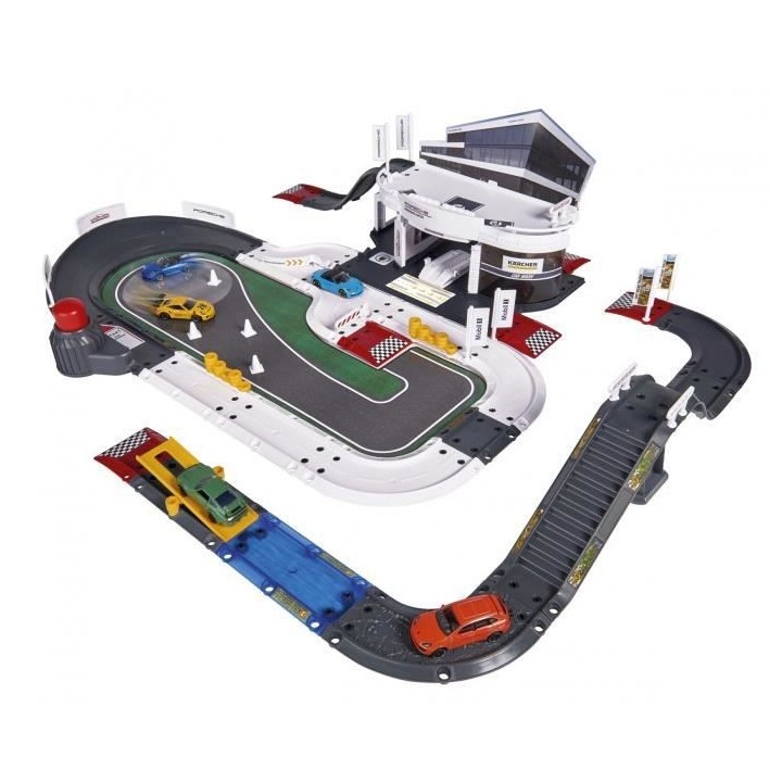 Majorette - Coffret Creatix . Centre Porsche 70 x 60 x 22 cm . Base et