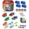 Majorette - Tune Up's - Set 4 Pieces - Voitures Miniatures en Métal - Coffret avec 7 Surprises - Accessoires + Pieces Tuning