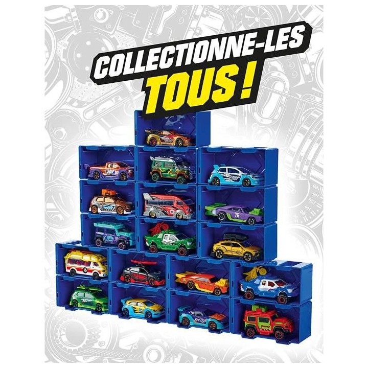 Majorette - Tune Up's - Set 4 Pieces - Voitures Miniatures en Métal -