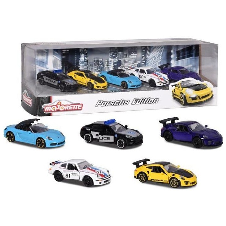MAJORETTE Porsche 5 pieces en métal Giftpack