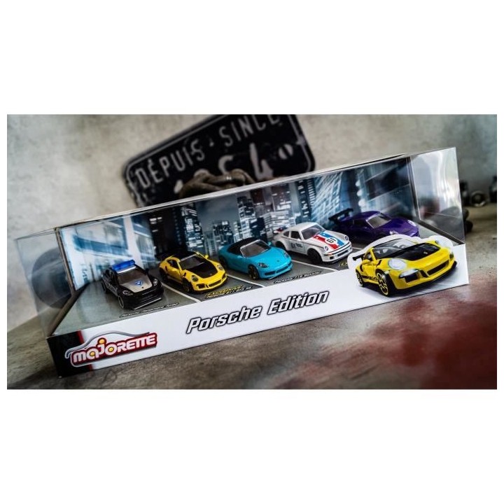 MAJORETTE Porsche 5 pieces en métal Giftpack