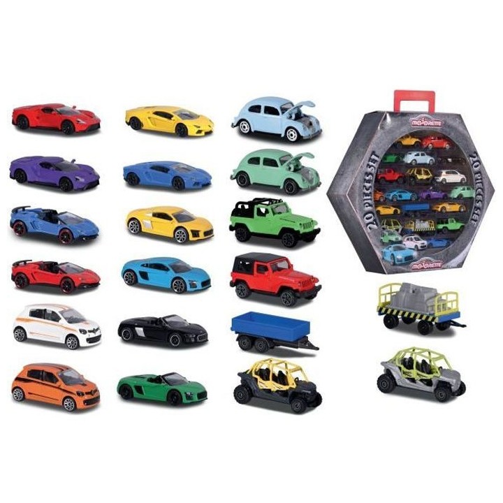 MAJORETTE Set 20 Véhicules