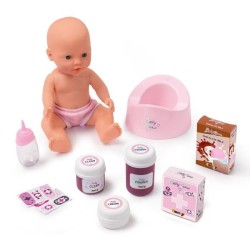 SMOBY Baby Nurse Cododo 2 en 1 - 14 Accessoires + Poupon Pipi