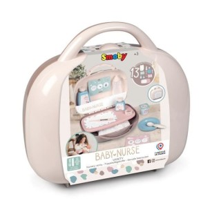 Smoby Baby Nurse poussette pour poupon jusqu'a 42cm (non inclus)- des