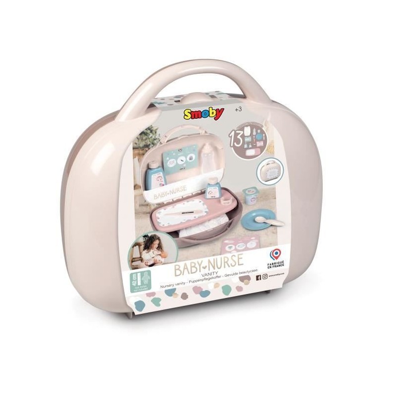 Smoby Baby Nurse poussette pour poupon jusqu'a 42cm (non inclus)- des 3 ans