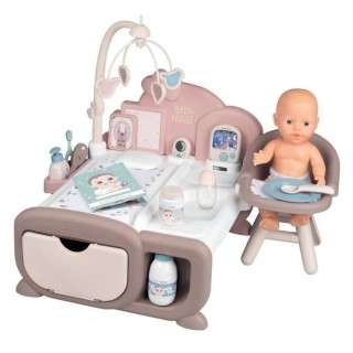 Smoby Baby Nurse chaise haute pour poupon jusqu'a 42cm (non inclus) -