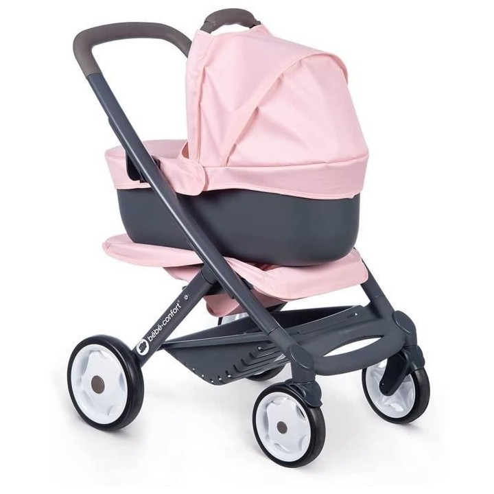 SMOBY - Bébé Confort - Poussette + Landau 3 en 1 pour Poupons et Pou