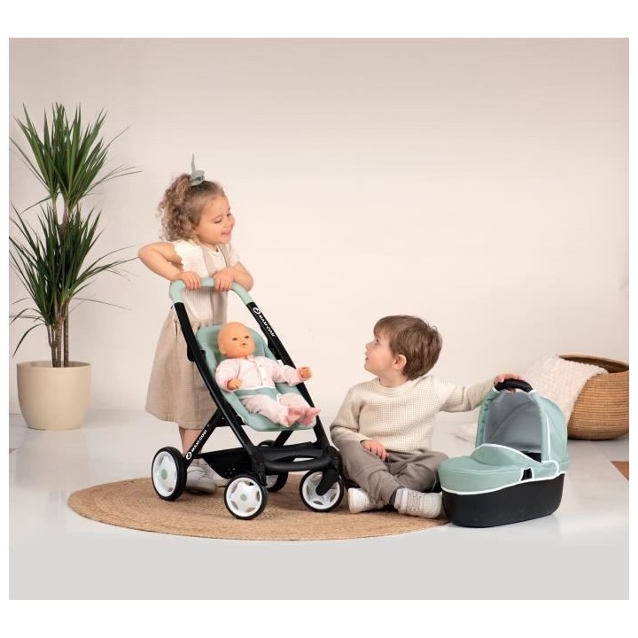 Smoby Baby Nurse grande maison des bébés avec 3 espaces distincts :