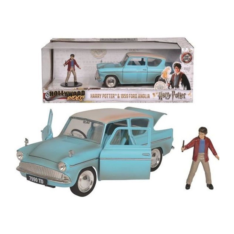 MAJORETTE Harry Potter Ford Anglia 1959 + Figurine - 1/24eme