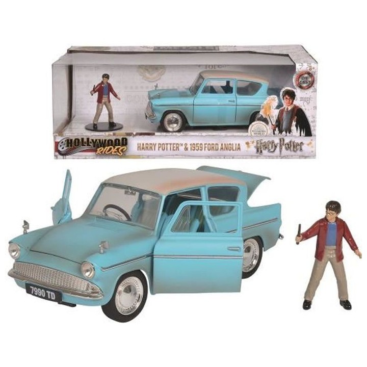 MAJORETTE Harry Potter Ford Anglia 1959 + Figurine - 1/24eme