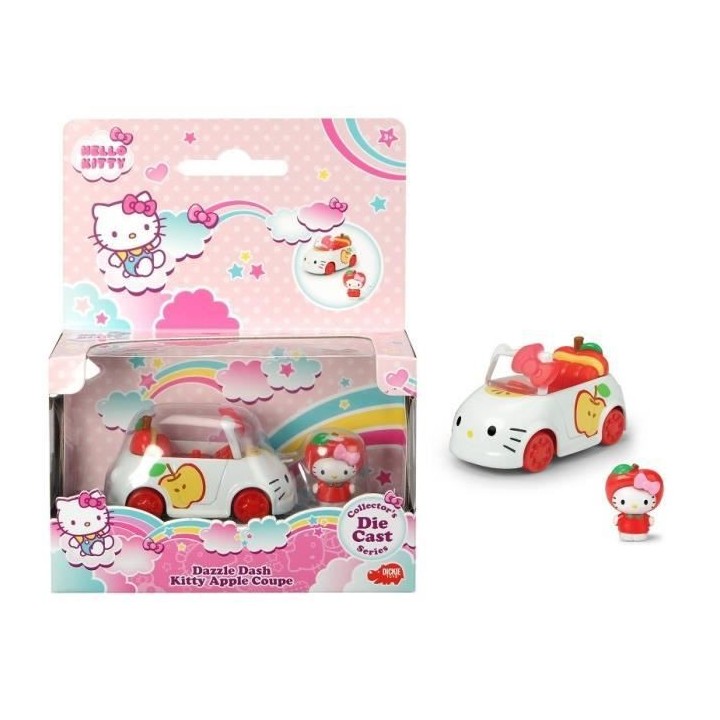 HELLO KITTY Voiture Pomme + 1 figurine