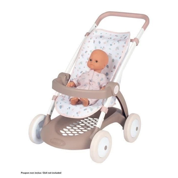 Smoby maxi-cosi poussette jumeaux sauge - poupons non inclus- des 3 an