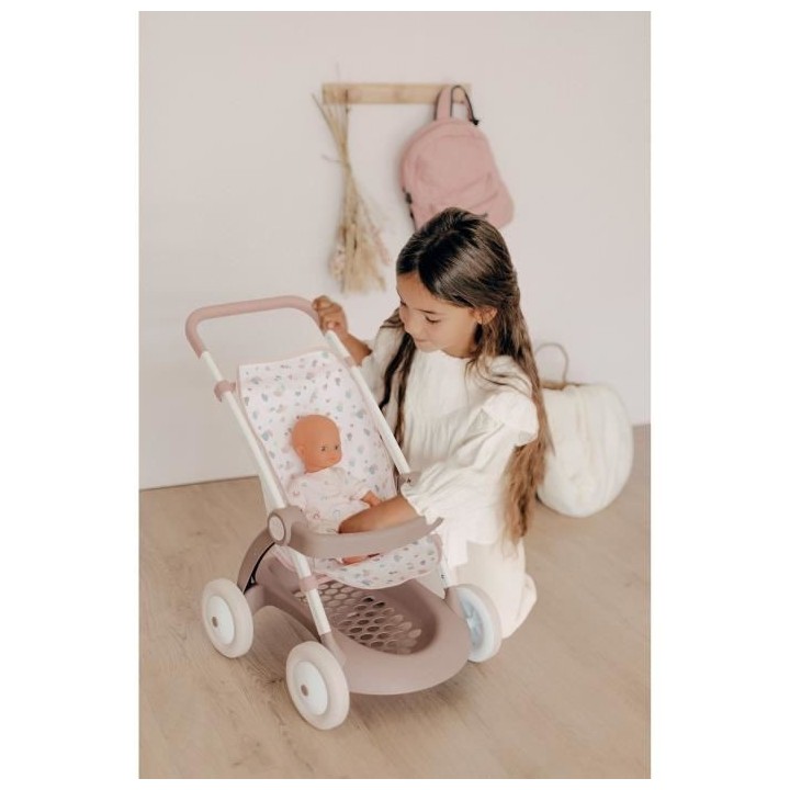 Smoby maxi-cosi poussette jumeaux sauge - poupons non inclus- des 3 an