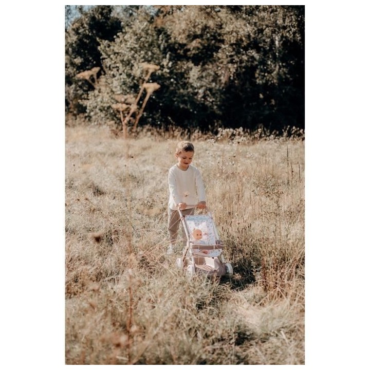 Smoby maxi-cosi poussette jumeaux sauge - poupons non inclus- des 3 an