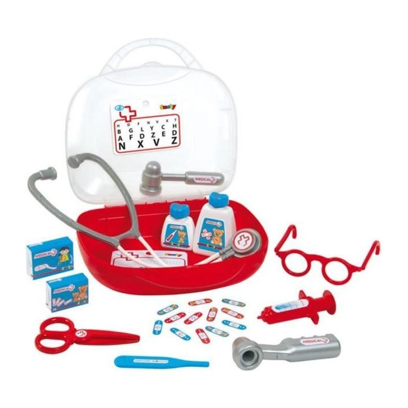 SMOBY Vanity Docteur Coffret Médical + Accessoires