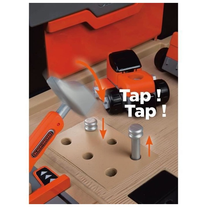 Smoby Établi pour enfants BLACK+DECKER Bricolo Ultimate
