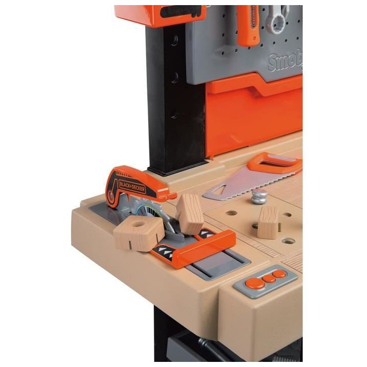 Smoby Établi pour enfants BLACK+DECKER Bricolo Ultimate