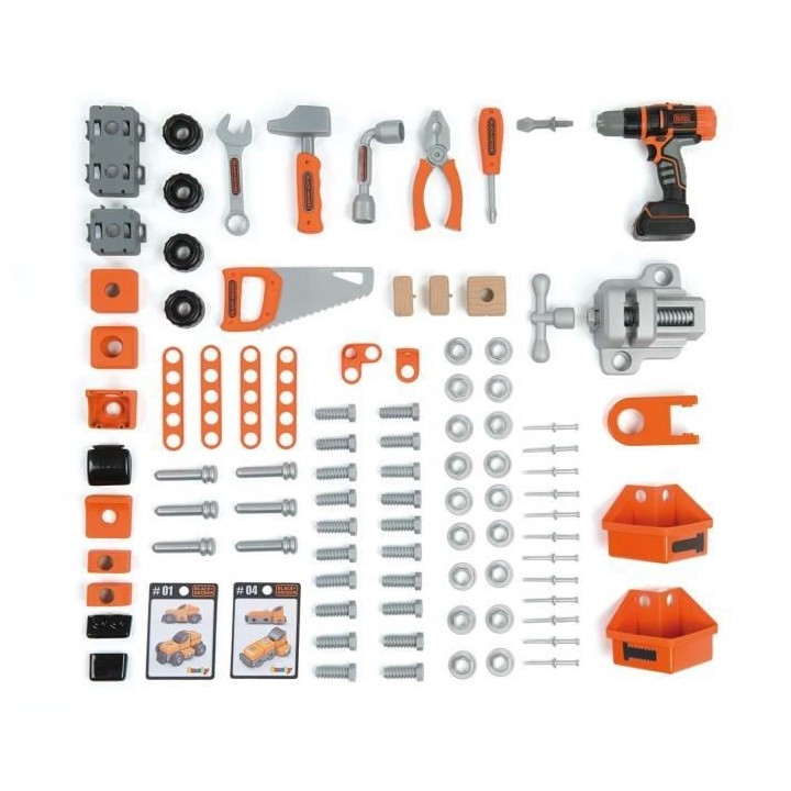 Smoby Établi pour enfants BLACK+DECKER Bricolo Ultimate