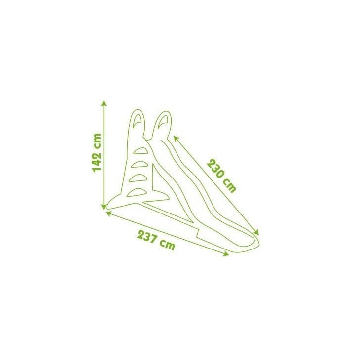 SMOBY Toboggan XL Glisse de 2m30 Jeu Plein Air