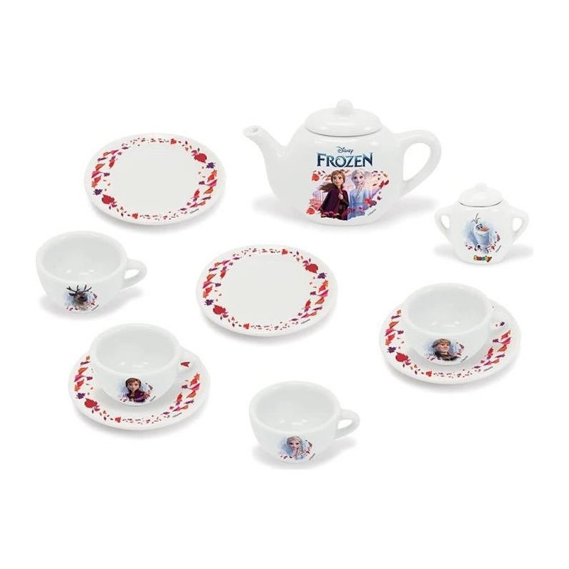 Smoby - La Reine des Neiges - Dinette Porcelaine - Jouet pour Enfant - 12 Accessoires