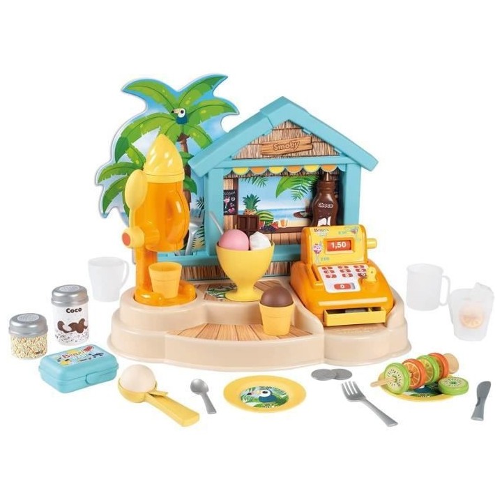 Smoby Beach Bar - caisse enregistreuse Bar d'été