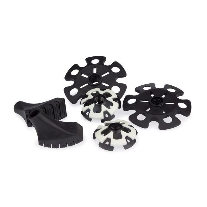 ABBEY Lot de 2 Bâtons de Randonnée Télescopique - Réglable de 63 a