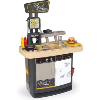 Smoby - Food Corner Restaurant - Cuisine Resto avec Lecteur CB - 29 Ac