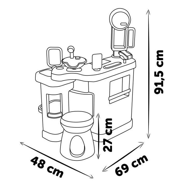Smoby supermarket - Marchande pour enfants avec 42 accessoires - des 3