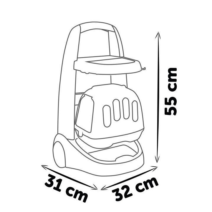 Smoby chariot médical électronique - des 3 ans