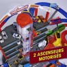 MAJORETTE - Super City Garage + 6 voitures + 1 train - 128 x 78cm