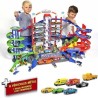 MAJORETTE - Super City Garage + 6 voitures + 1 train - 128 x 78cm