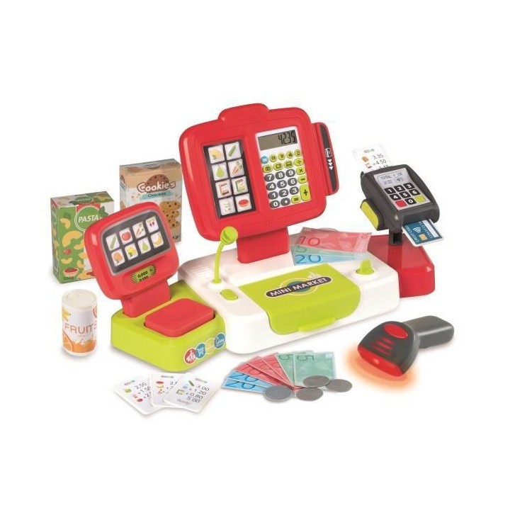 Smoby - 350111 - Grande caisse enregistreuse rouge