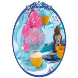 Smoby - La Reine des Neiges - Marchande de Glaces - Caisse Enregistreuse pour Enfant - 22 Accessoires + 1 Figurine Olaf