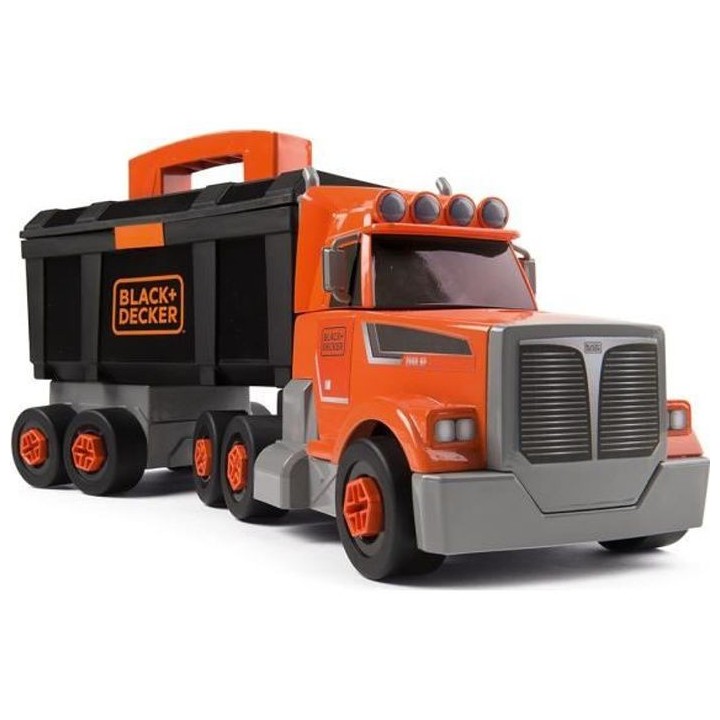 SMOBY Black + Decker Camion Bricolo 2 En 1 - 60 Accessoires