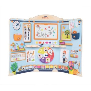 Smoby School - Salle de classe Smoby -Triptyque avec tubes en métal e
