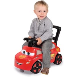 Smoby - Cars - Porteur Auto - Fonction Trotteur - Volant Directionnel - Pour Enfant Des 10 Mois - Coffre a Jouets - 720534