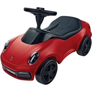 Big - Voiture Porsche 911 - Porteur Enfant - Klaxon et Volant - Assise