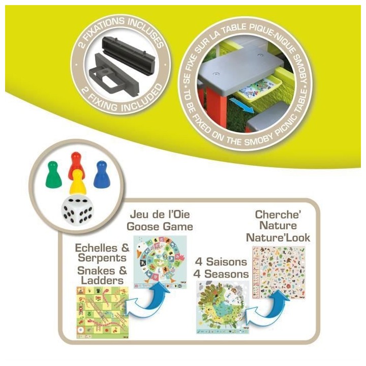 smoby - set tiroir de jeux