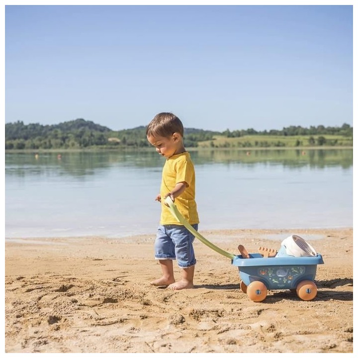 Smoby Green chariot de plage garni