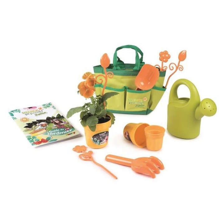 Smoby - Silence ça Pousse - Sac de Jardinage en Tissu - Accessoires d