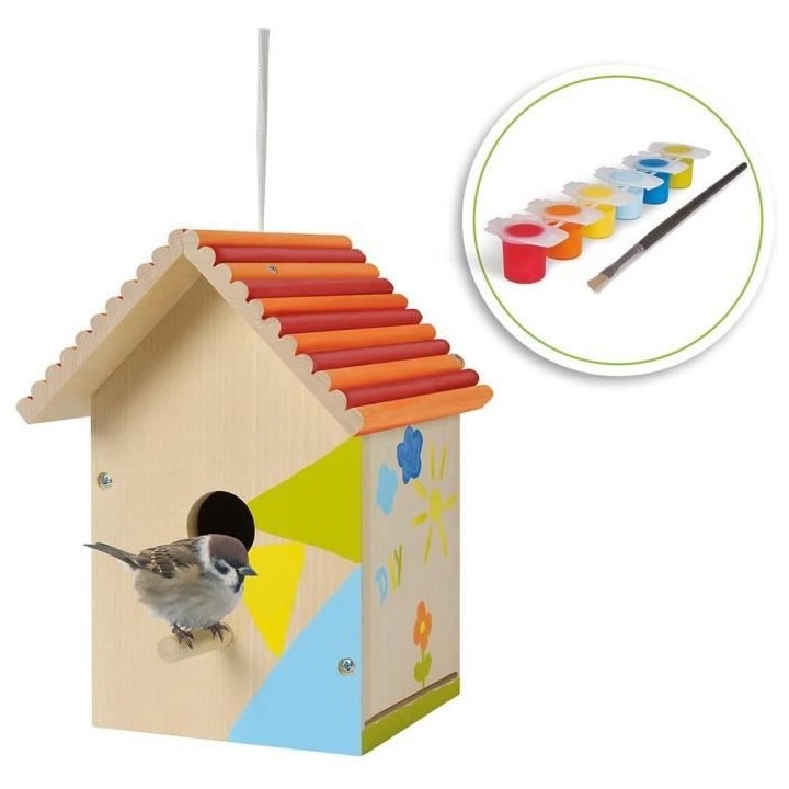 Smoby - Silence ça Pousse - Maison Oiseaux - DIY - Pinceau et Peintur