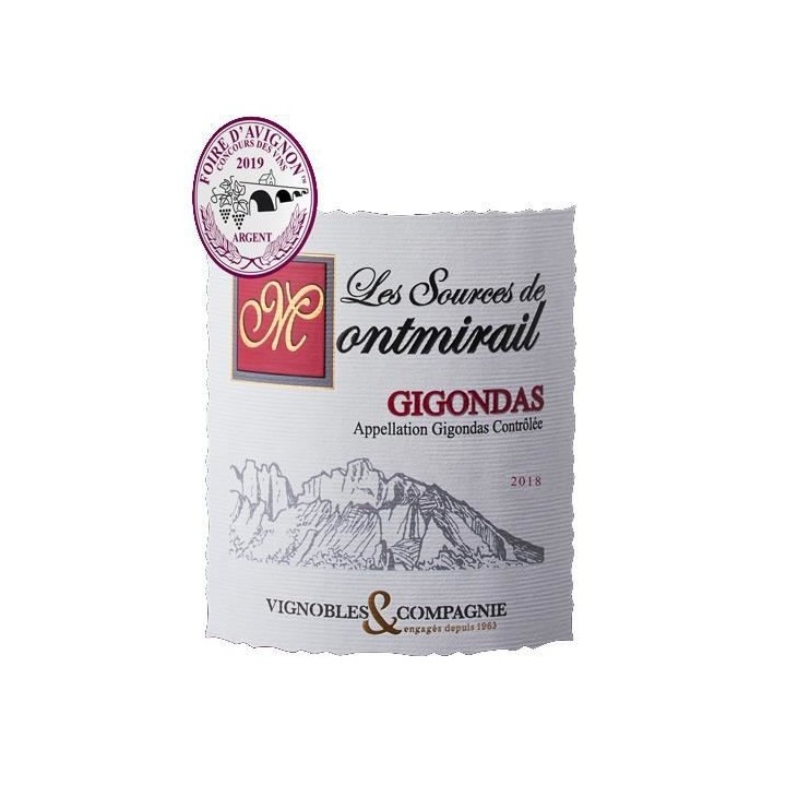 Les Sources de Montmirail 2018 Gigondas - Vin Rouge de la Vallée du R